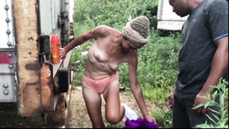 Holly Fuck!! Skinny Granny Accepts to Fuck for Money 